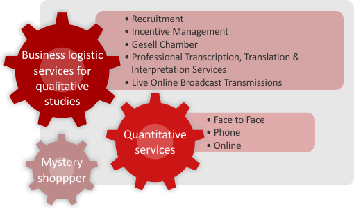Business logistic, services and Mystery Shoppers